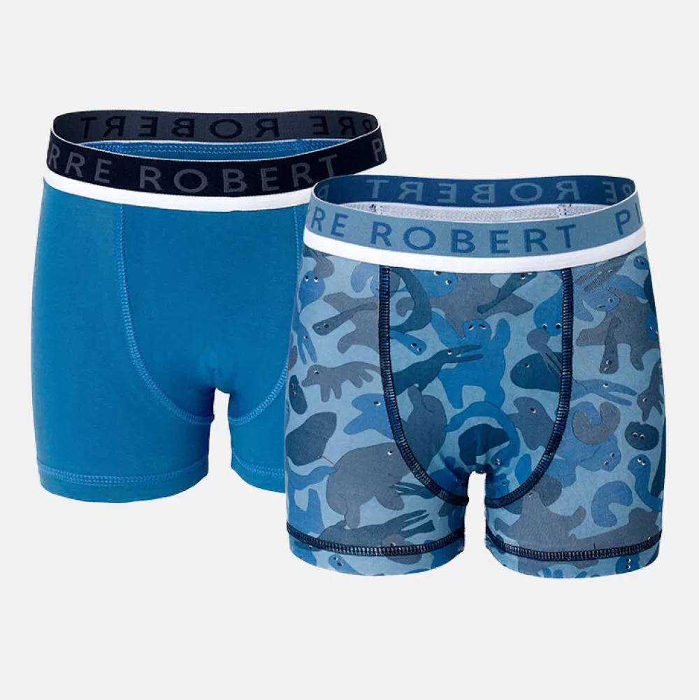 Pierre Robert Undertøy-Boxershorts Liten Gutt Shaddow Blue