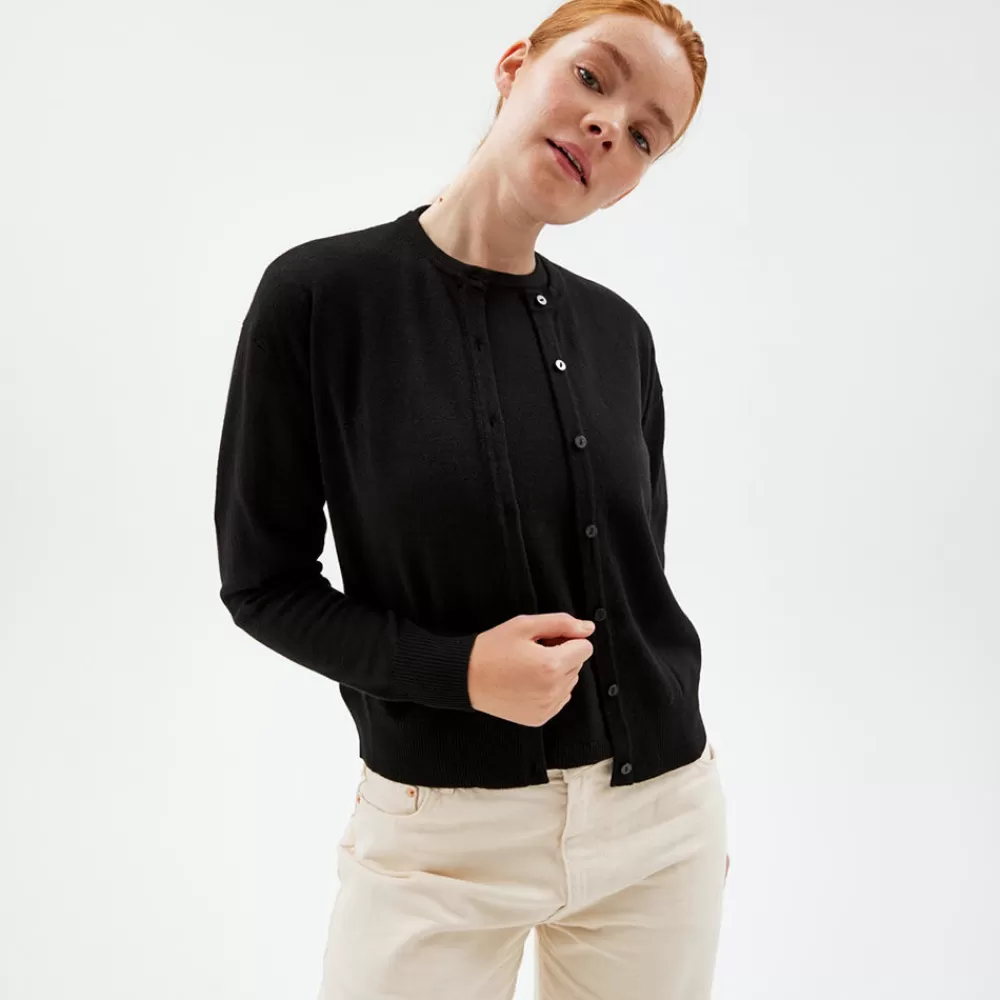 Pierre Robert Overdeler | Sommerull-Cardigan Black