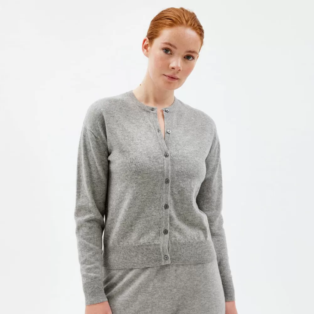 Pierre Robert Overdeler | Gensere-Cardigan Grey Melange