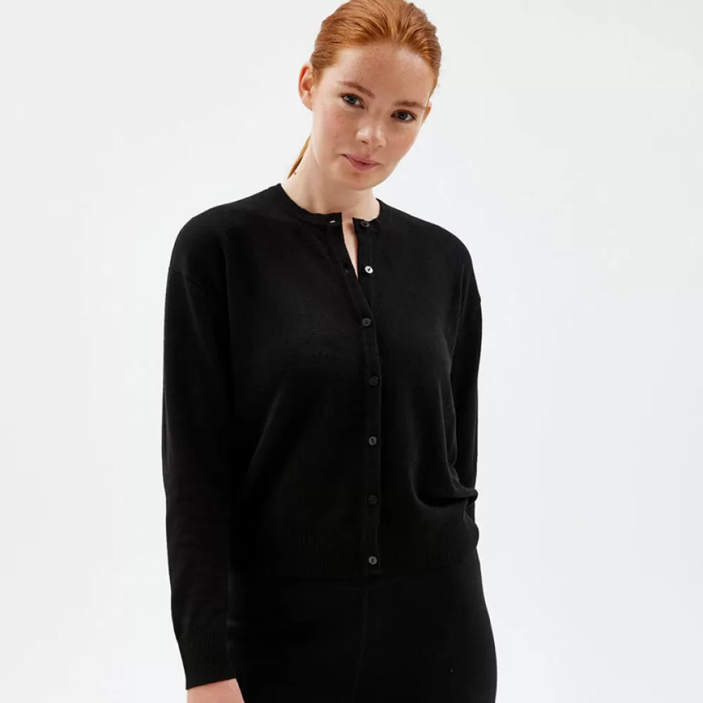 Pierre Robert Overdeler | Sommerull-Cardigan Black