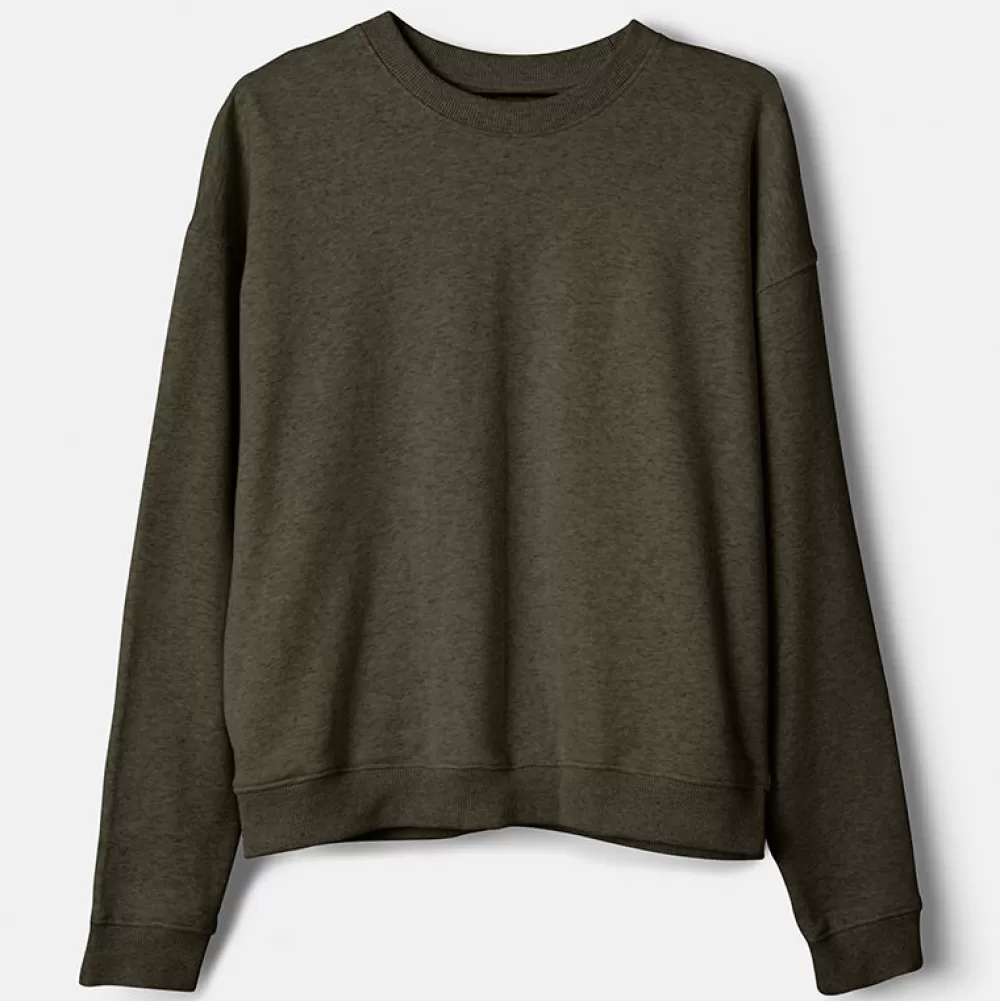 Pierre Robert Gensere | Loungewear-Crewneck Genser Bomull Green Melange