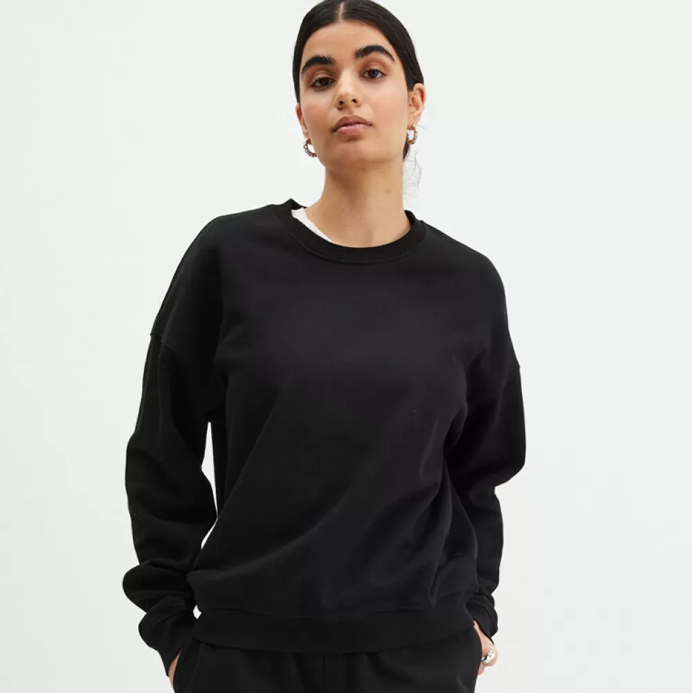 Pierre Robert Gensere | Loungewear-Crewneck Genser Bomull Black