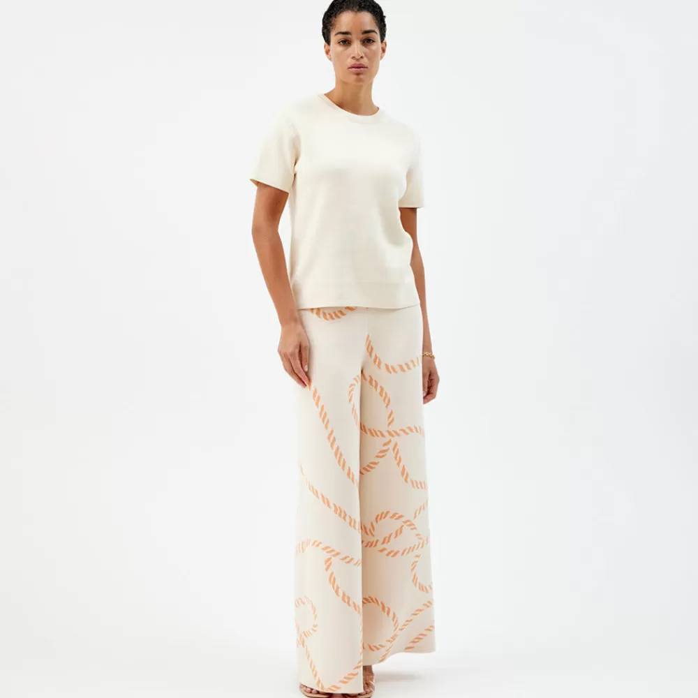 Pierre Robert T-Skjorter | Loungewear-Kortermet Genser Ecru