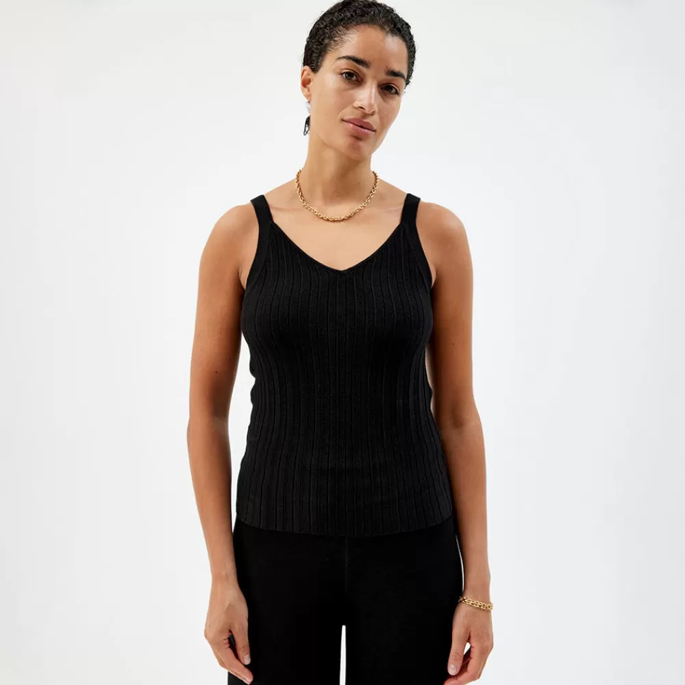 Pierre Robert Singlet | Loungewear-Strikket Singlet Black