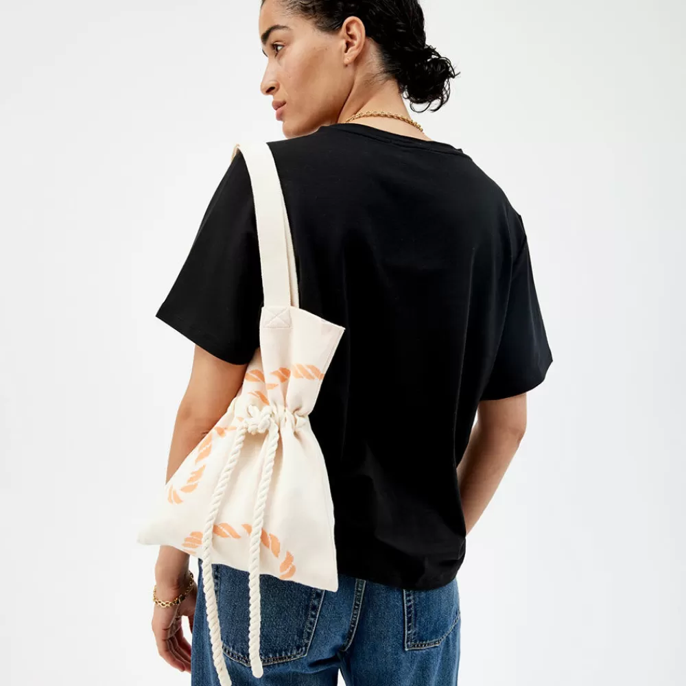 Pierre Robert Tilbehør | Loungewear-Tote Bag Apricot/Ecru